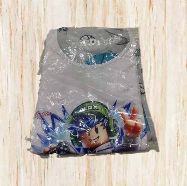 Conjunto de pijama corta con temática de videojuego