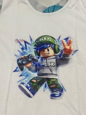 Conjunto de pijama corta con temática de videojuego