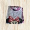 Conjunto de pijama de dos piezas de Minnie Mouse de Disney, camiseta blanca de manga corta y pantalones largos rosados