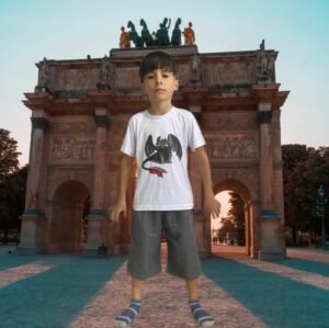 Conjunto de pijama corto con la imagen del dragón Chimuelo (también conocido como Toothless o Desdentado